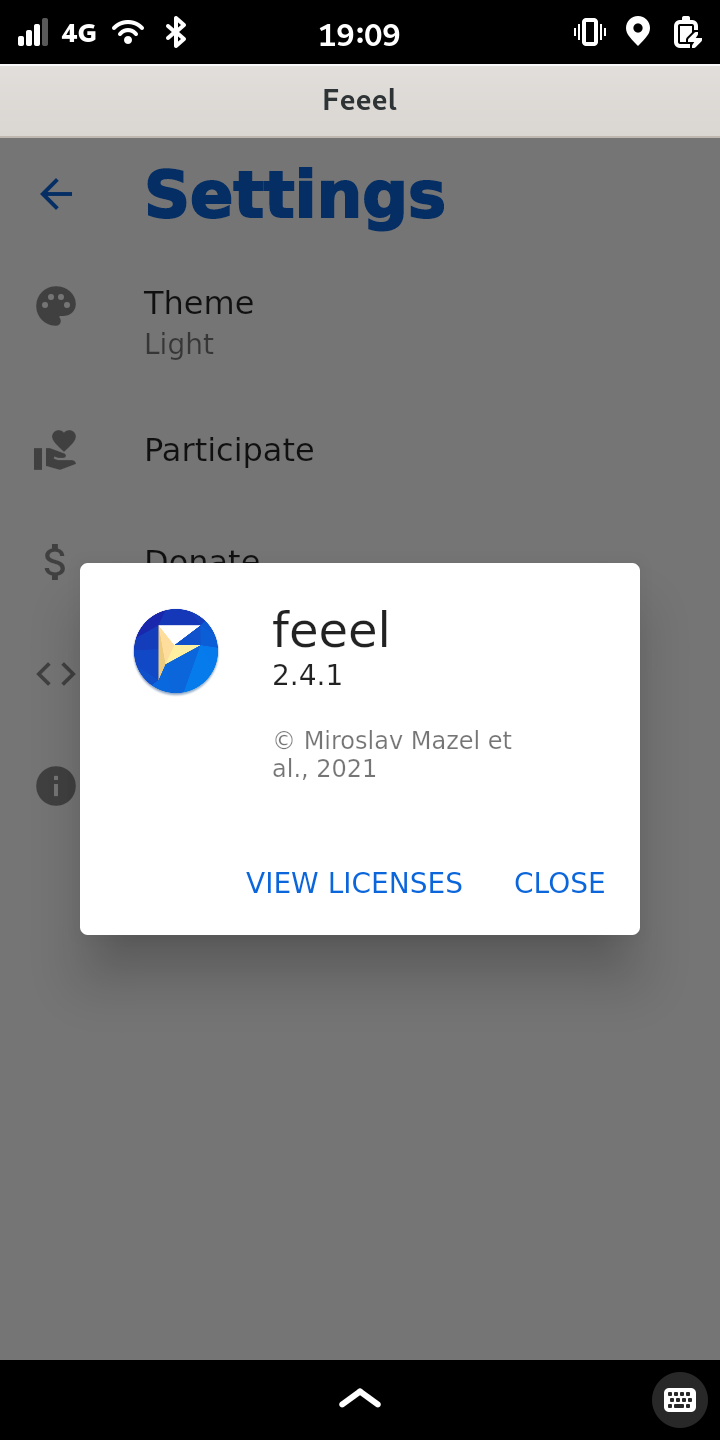 Screenshot of Feeel
