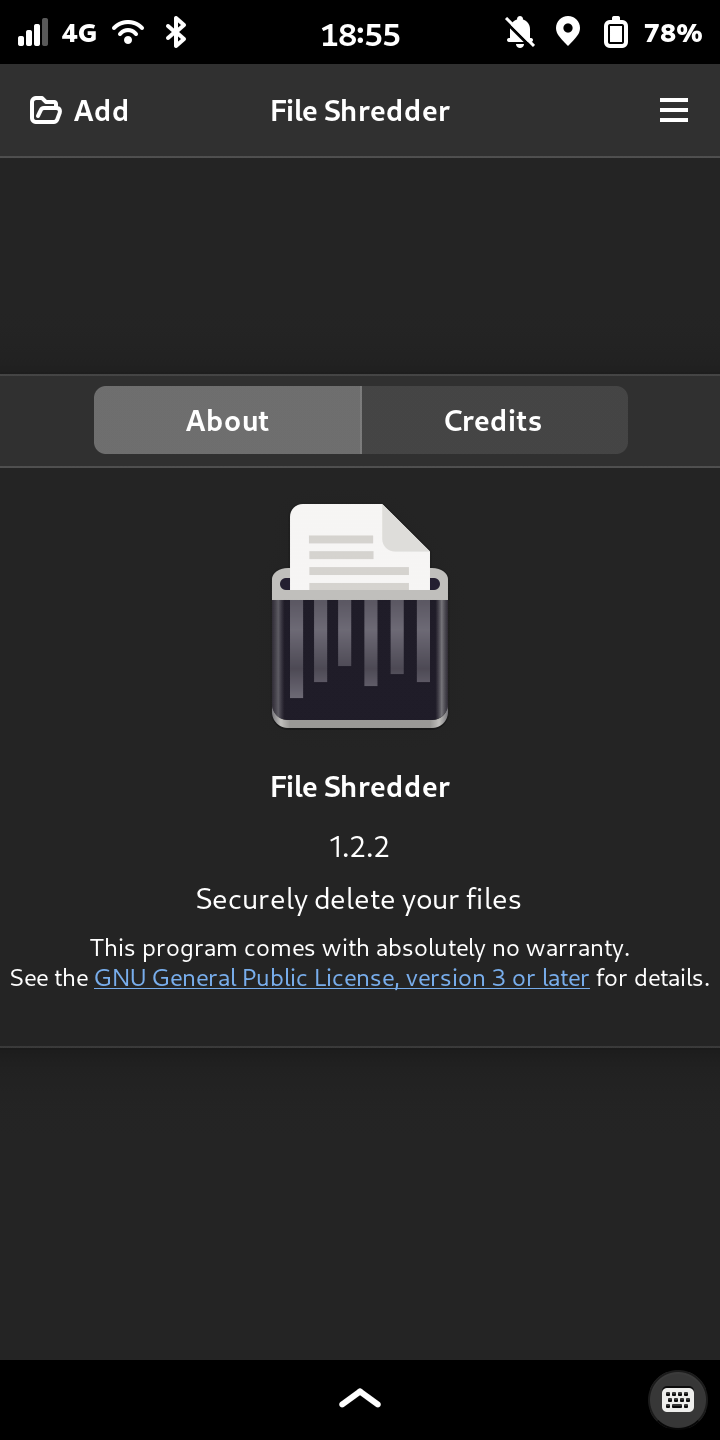 Screenshot of File Shredder