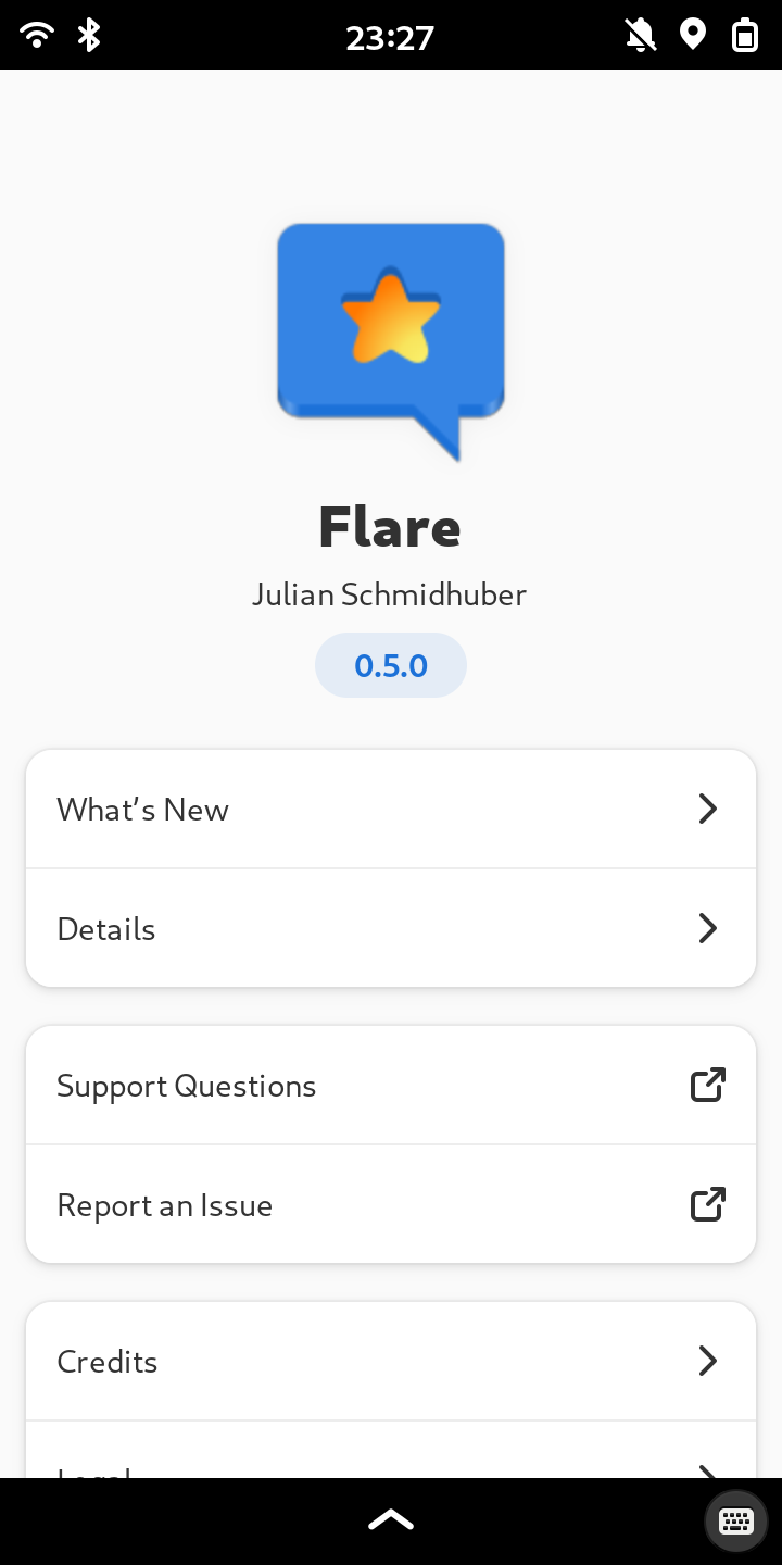 Screenshot of Flare
