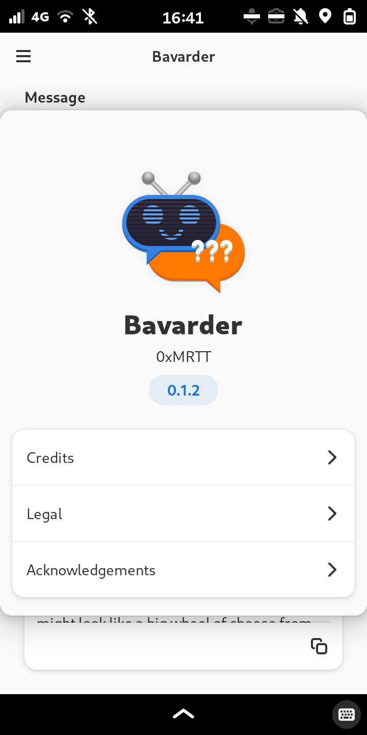 Screenshot of Bavarder
