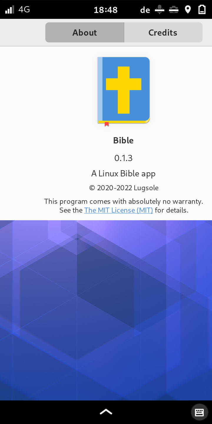 Screenshot of Bible