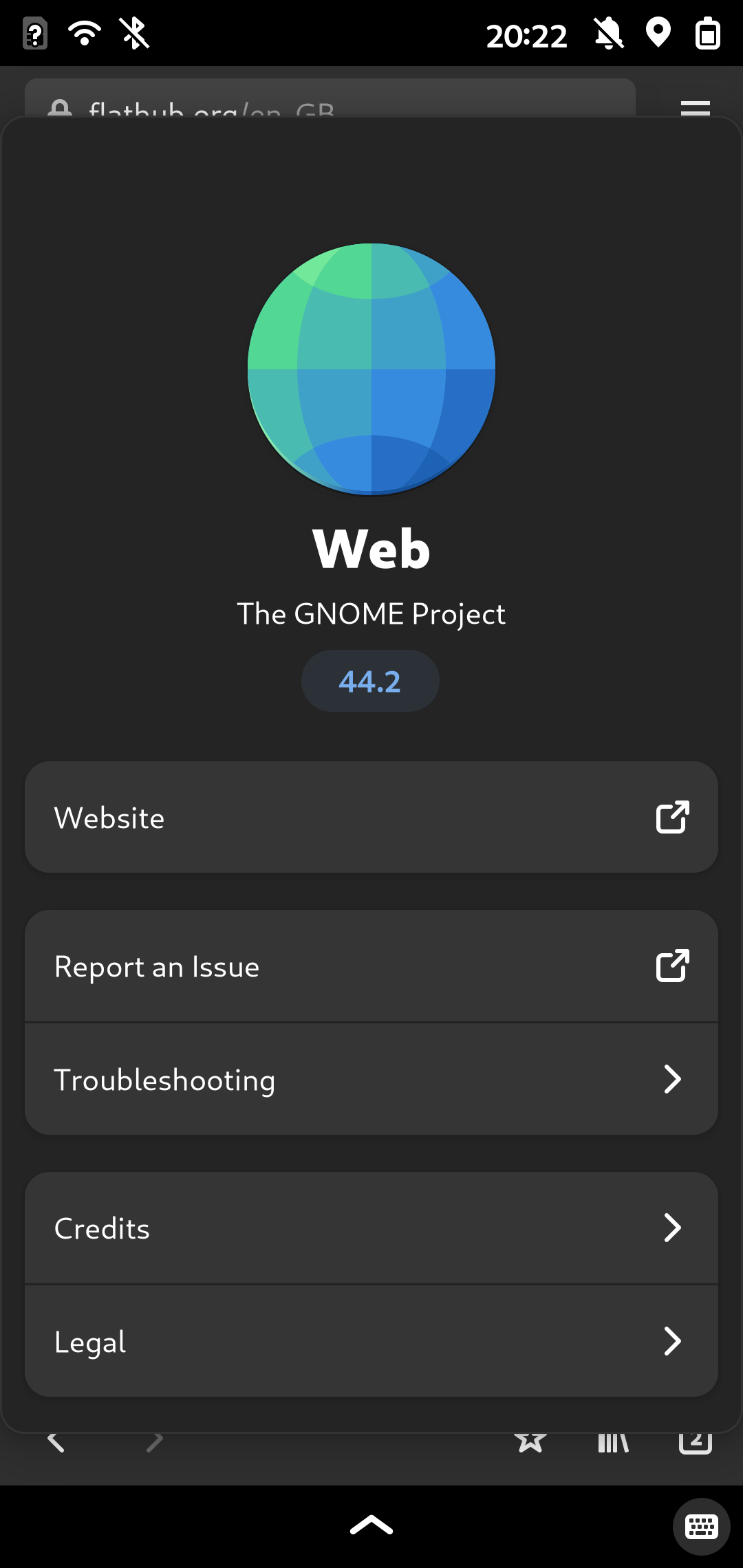 Screenshot of Web