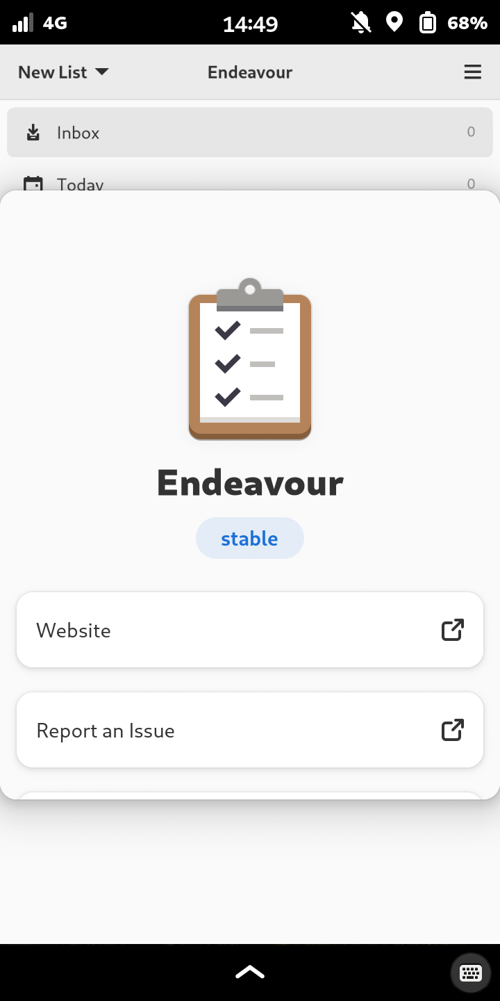 Screenshot of Endeavour