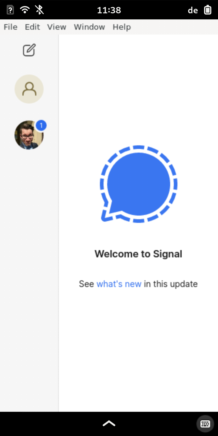 Screenshot of Signal Desktop
