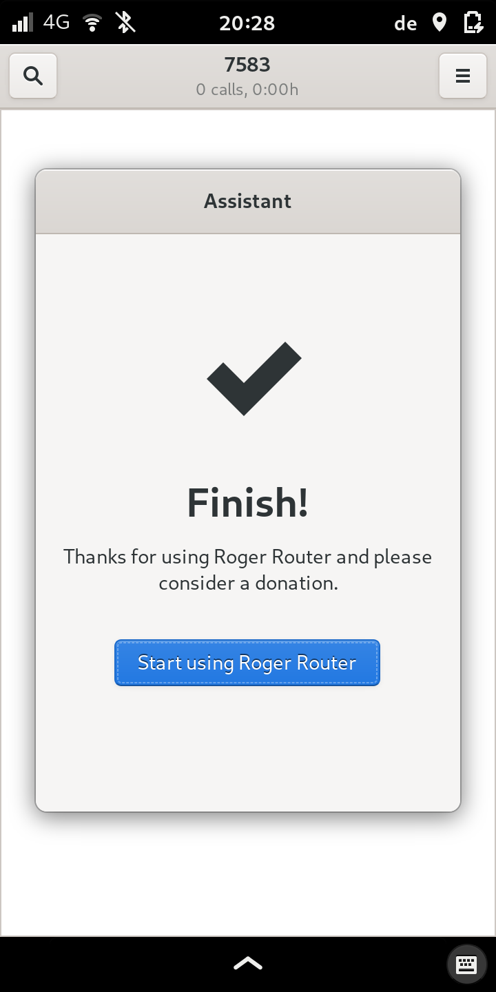 Screenshot of Roger Router