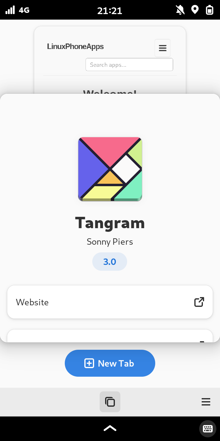 Screenshot of Tangram